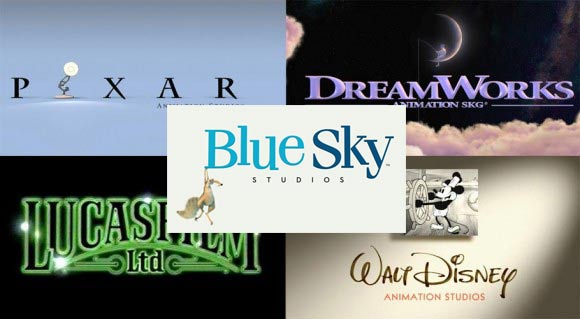 Pixar Dreamworks Bluesky Lucasfilm Disney