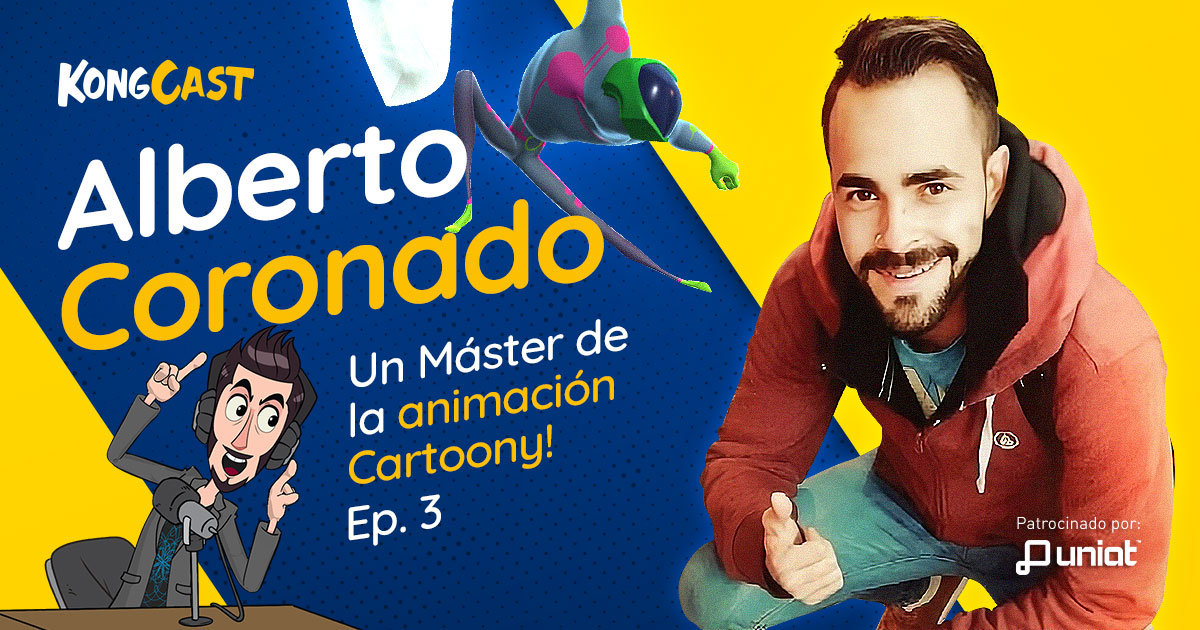 Kongcast T01Ep03 – Alberto Coronado: Un master de la animación cartoony!